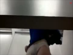 Hot and pretty amateur wife in the changing room flashes underclothing 